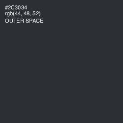 #2C3034 - Outer Space Color Image